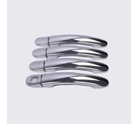 SQNYDH Cubierta Manija Puerta Embellecedor Para Manijas De Puerta Exteriores Auto Para Seat Para Altea 2006-2019 Decoración Protector Negro Coche Exterior Embellecedor(Plata 2)