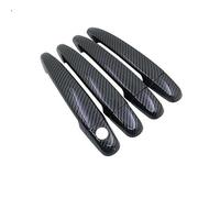 SQNYDH Cubierta Manija Puerta Embellecedor Para Manijas De Puerta Exteriores Para Subaru Para Outback 2010 2011 2012 2013 2014 Cubiertas Decorativas Protector Coche Exterior Embellecedor(negro 1)