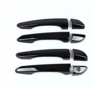 SQNYDH Cubierta Manija Puerta Embellecedor Para Manijas De Puertas Exteriores Para Hyundai Para Tucson 2015 2016 2017 2018 2019 2020 Fundas Decorativas Protector Coche Exterior Embellecedor(negro 1)