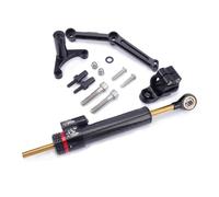 SQNYDH Estabilizador De Amortiguador De Dirección De Motocicleta para Ducati Monster 821 Monster821 2014-2021 Kit De Soporte Montaje Amortiguación Kit de Soporte de Montaje del Amortiguador(Negro A)