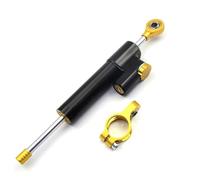 SQNYDH Estabilizador De Amortiguador De Dirección De Motocicleta para Yamaha MT-07 MT 07 MT07 2021-2024 Amortiguadores con Kit De Soporte Montaje Kit de Soporte de Montaje del Amortiguador(C Negra)