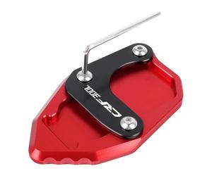 SQNYDH extensión Almohadilla De Soporte Lateral De Motocicleta para CRF300L CRF 300 L CRF 300 Rally 2020 2021-2024 Almohadillas De Soporte Lateral Placa de Caballete Lateral(Rojo 1)