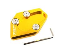 SQNYDH extensión Almohadilla para Pata De Cabra De Motocicleta para Yamaha TMAX530 T-MAX530 TMAX 530 T-MAX 2015-2016,Placa De Soporte para Caballete Lateral Placa de Caballete Lateral(Oro)