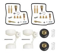 SQNYDH Kit carburador Kit De Reparación De Carburador para Africa Twin XRV650 RD03 1988-1990 XRV 650 RD 03 Carburador Tipo V, Corte De Aire Flotante. reconstrucción reemplazo Kit(Conjunto 2)