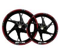 SQNYDH Llantas Pegatinas Adhesivo Reflectante para Llantas De Motocicleta para Suzuki GSR600 GSR 600. Pegatinas para Ruedas Juego Completo(Color 25)