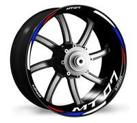 SQNYDH Pegatinas para Llantas De Motocicleta para Yamaha MT-07 MT07MT 07 2020-2022, Calcomanías Reflectantes para Llantas(Color 1)