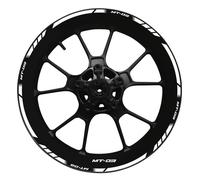 SQNYDH Pegatinas para Ruedas De Motocicleta para Yamaha Mt-03 Mt03 MT 03 17 Pulgadas, Calcomanías Reflectantes para Llantas, Cinta De Rayas(Color20)