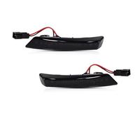 SQOFHA Intermitente lateral 2 Uds Para Chrysler Para Ciudad Para País 2008-2016 Ámbar Flash Espejo Retrovisor Luz Intermitente 12V(Smoked Lens)