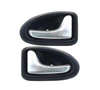 SQOFHA Manija interior puerta Manija interior de puerta de coche Para Megane Para Clio Para Scenic Para Trafic 1995-2002 2003 2004 2005 2006 y 2007 Manijas Interiores Puerta(1 Pair Silver)