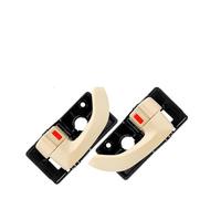 SQOFHA Manija interior puerta Manija interior puerta coche izquierda derecha delantera trasera cromada para Hyundai para Tucson 2005 2006 2007 2008 y 2009 Manijas Interiores Puerta(2Pcs A pair Beige)