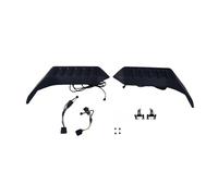 SQOFJDF Alerón Coche Alerón Trasero Techo para Jeep para Wrangler JK JL 2007-2023, Divisor Lateral, Borde Superior, lámpara estándar de 4 Colores Alerones Carreras(2007-2017)
