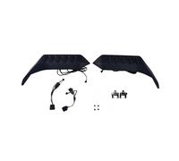 SQOFJDF Alerón Coche Alerón Trasero Techo para Jeep para Wrangler JK JL 2007-2023, Divisor Lateral, Borde Superior, lámpara estándar de 4 Colores Alerones Carreras(2018- Up)