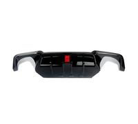SQOFJDF Alerón Coche para Serie 5 F10 Parachoques 2010 2011 2012 2013 2014 2015 2016 Difusor Trasero con Apariencia Carbono con luz LED Alerones Carreras(Glossly Black)