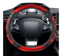 SQOFJDF Funda Volante Coche Funda Volante Coche para Peugeot 308 2014-2020 II T9 308 SW CC Gel Sílice Piel Sintética Antideslizante Accesorios Masaje Coche Cubierta Volante Coche(Rojo)