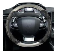 SQOFJDF Funda Volante Coche Funda Volante Coche para Peugeot 308 2014-2020 II T9 308 SW CC Gel Sílice Piel Sintética Antideslizante Accesorios Masaje Coche Cubierta Volante Coche(Plata)