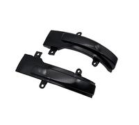 SQOFJDF Intermitente Luz señal ala lateral indicador espejo retrovisor para Mitsubishi para Outlander Sport para ASX 2014-2020 para Lancer 2016 Luces Giro(Smoked black-Yellow)
