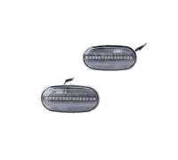 SQOFJDF Luces Señal Giro para Mitsubishi L200 K60 K70 1996-2007 para Triton L200 para KA KB 2005-2015 Luz Señal Giro LED Dinámica para Marcador Lateral Luces Señal Giro Dinámicas(Clear)