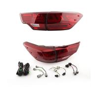 SQOFJDF Luz Trasera Trasera Montaje de luces traseras Para Toyota Para Highlander 2014-2017 Accesorios De Coche Luz Trasera LED Montaje Lámpara Señal Giro Freno Reverso(Negro)