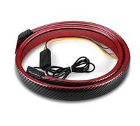 SQOFJDF Luz Trasera Trasera Montaje de luces traseras Tira De Luces LED Multifunción Para Alerón Coche 130cm Fibra Carbono Cola Maletero Ala Trasera Freno Lámpara Señal DRL Universal