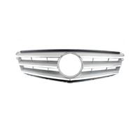 SQOFJDF Parrilla Parrilla Delantera de Carreras para Mercedes para Benz Clase C (W204, C180, C200, C300, C350, años 2008 a 2009) Rejillas(Plata)