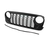 SQOFJDF Parrilla Parrilla Delantera de Malla para Parachoques de Coche, para Jeep para Wrangler JK 2007-2017, actualización a JL 2024 Rejillas