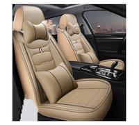SQOFJDF Protector Asiento Fundas Asientos Cubierta Universal De Asiento Coche para Todos Los Modelos para Sportback para A1 A3 A4 A5 A6 A6L A7 A8 A8L Accesorios Interiores(Luxury Beige 5 Seat)