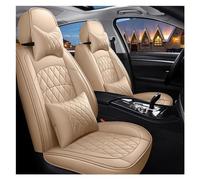 SQOFJDF Protector Asiento Fundas Asientos Funda De Asiento Coche para Dodge para Challenger para Avenger para Caravana para Grand Caravan para Durango para Journey para Viper Accesorios(Luxury Beige)