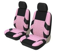 SQOFJDF Protector Asiento Fundas Asientos para Ford para S-MAX Tire Track Style Par Delantero Fundas De Asiento Coche Universal Se Adapta A La Mayoría Los Coches(Pink)