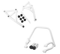 SQOFJGIGN Parachoques Barra Choque Subjaula para Acrobacias Motocicleta Protector Clavija Trasera para Pasajero Choque De Protección para MT09 para FZ09 2013-2020 Protector de Marco de Cuerpo(Blanco)