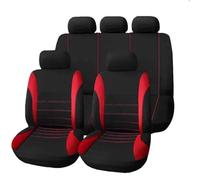 SQOFJGIGN Protectores Interior para fiat para 500x para palio para Panda para tempra Trasera Fundas para Asientos de Coche Estera cojín para Perro Mascota Interior Accesorios(Rojo)