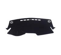 SQOGJSGZ Alfombrilla para Evitar La Luz Alfombrilla Antideslizante para Salpicadero para Toyota para C-HR 2016-2024 Parasol Alfombra Protectora Accesorios(Left Rudder Black)