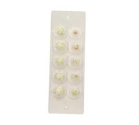 SQOYEI 10/20 Piezas Acupuncture Semillas de Oreja Parche Transparente, Viajes Semillas Prensa Orejas Portable Masaje de Oídos Decorativo(Yellow - 10PCS)