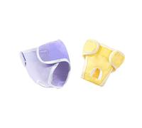 SQOYEI 4 Estaciones Pequeño Pañales para Perros Hembra Absorbente, Reutilizable Bragas Perras Menstruales para La Incontinencia Bragas para Perros Celo Hembra Interior(M,Set C)