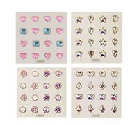 SQOYEI Acupuncture Semillas de Oreja No Requiere Perforación, Estimulación del Estrés Semillas Prensa Orejas Duraderas Masaje de Oídos Alivian Dolores de Cabeza(B-64pcs)