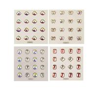 SQOYEI Acupuncture Semillas de Oreja No Requiere Perforación, Estimulación del Estrés Semillas Prensa Orejas Duraderas Masaje de Oídos Alivian Dolores de Cabeza(A-64pcs)