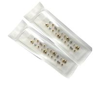 SQOYEI Alta Viscosidad Acupuncture Semillas de Oreja Con Pinzas Moda Joyería Semillas Prensa Orejas para Principiantes Masaje de Oídos Pérdida de Peso(R-40pcs)