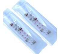 SQOYEI Alta Viscosidad Acupuncture Semillas de Oreja Con Pinzas Moda Joyería Semillas Prensa Orejas para Principiantes Masaje de Oídos Pérdida de Peso(Q-40pcs)