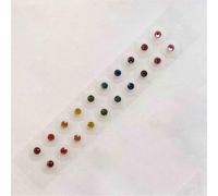 SQOYEI Cristal Acupuncture Semillas de Oreja Herramientas Faciales de Alivio Fácil Aplicación Semillas Prensa Orejas para La Relajación Diaria Masaje de Oídos(Colourful-B)