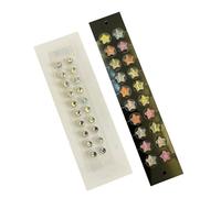 SQOYEI Cuentas Magnéticas Acupuncture Semillas de Oreja, Cristal Masaje de Oídos para Actuaciones En Solitario, Bodas Semillas Prensa Orejas(Set A - 40pcs)