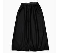 SQOYEI Empapadores Cama Adultos Lavables, Algodón Protector Cama a Prueba de Fugas Cintura Elástica Empapador Protector de Cama Residencias de Ancianos(XXL,Negro)