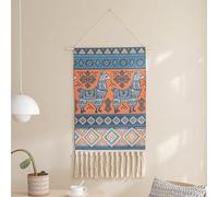 SQOYEI Estilo Bohemio Tapa Cuadro Electrico Decorativo, Tejida a Mano Tapa Contador Luz, Dormitorio Borla Cubre Cuadro Electrico(Picture Q)