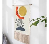 SQOYEI Estilo Bohemio Tapa Cuadro Electrico Decorativo, Tejida a Mano Tapa Contador Luz, Dormitorio Borla Cubre Cuadro Electrico(Picture A)