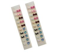 SQOYEI Moda Decorativas Semillas Prensa Orejas para Conciertos, Masaje de Oídos Masajes Acupuncture Semillas de Oreja para Promover El Sueño, Bajar de Peso(A-40pcs)