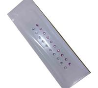 SQOYEI Parche Transparente Semillas Prensa Orejas para Masaje de Oídos Duradero Acupuncture Semillas de Oreja Espectáculos Al Aire Libre(White Powder - 20 pcs)