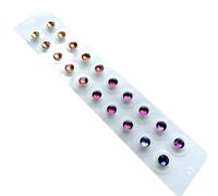 SQOYEI Parche Transparente Semillas Prensa Orejas para Masaje de Oídos Duradero Acupuncture Semillas de Oreja Espectáculos Al Aire Libre(Coloured A - 20 pcs)