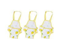 SQOYEI Primavera Verano 3 Piezas Cachorro Pañales para Perros Hembra, Lavable Reutilizable Bragas Perras Menstruales A Prueba De Fugas Bragas para Perros Celo Hembra(Amarillo,M)