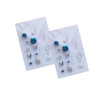 SQOYEI Refinado Joyería para Fiestas Semillas Prensa Orejas Excelente Durabilidad Masajes Acupuncture Semillas de Oreja Reflexología Masaje de Oídos(20pcs,Azul)
