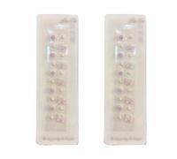 SQOYEI Resina Alivia El Estrés Semillas Prensa Orejas Cuentas Magnéticas Masajes Acupuncture Semillas de Oreja para Fiestas Masaje de Oídos Relajación Diaria(Purple - 40 pcs)