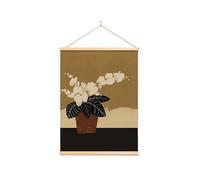 SQOYEI Retro Tapa Cuadro Electrico Decorativo Arte Mural, Cuadros Colgantes Tapa Contador Luz, Vertical Interior Cubre Cuadro Electrico(45 * 60cm,Flowerpot)