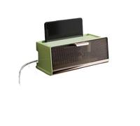 SQQCREATO Caja Router Pared Caja de almacenamiento for enrutador Wifi inalámbrico for colgar en la pared, caja Cable, soporte alimentación, organizador, tablero enchufe(Green 1)